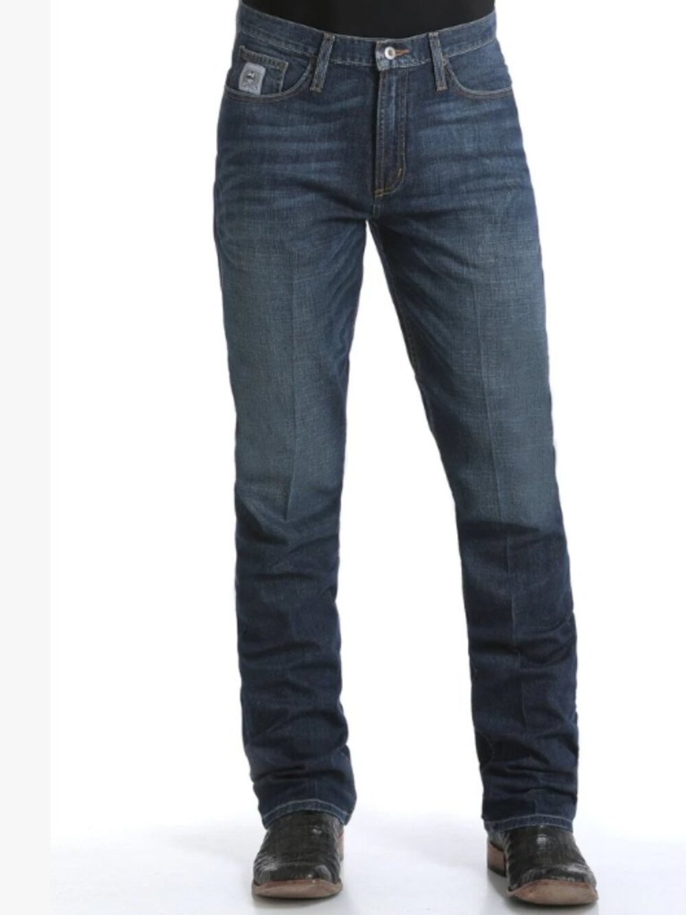 Cinch Men's Silver Label Performance Stretch Mid Rise Straight Leg Jean 34x30